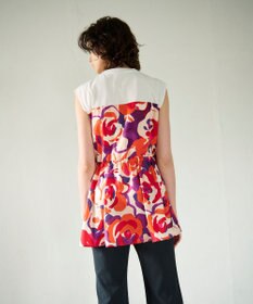 GRACE CONTINENTAL ペイントカラープリントトップ