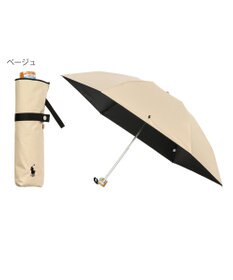 MOONBAT POLO RALPH LAUREN 晴雨兼用日傘 折りたたみ傘 ワンポイントPP／一級遮光 遮熱 UV