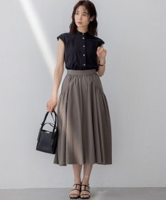 組曲 L エンブロイダリーレースノースリーブ ブラウス