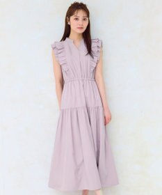 Feroux ショルダーフリルティアード ワンピース