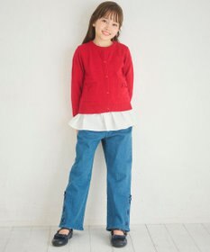 組曲 KIDS 【150-170㎝】 デニムレースアップパンツ