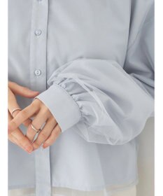 earth music&ecology チュールレイヤードシャツ