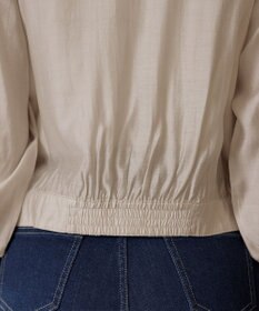 Tiaclasse L 【洗える】パールボタンシアーブルゾン