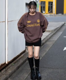 WEGO 【ユニセックス着用ITEM】ショートドロストラインプルオーバー