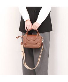 UNBILLION ペルケ perche / ナイロン×牛革かぶせジェムストーン2wayショルダーバッグ