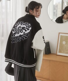 WEGO 【ユニセックス着用ITEM/SMLサイズ展開】メルトンワッペンスタジャン