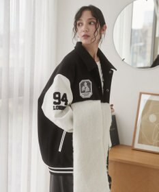 WEGO 【ユニセックス着用ITEM/SMLサイズ展開】メルトンワッペンスタジャン