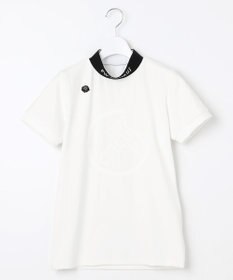 PW CIRCULUS 【WOMEN】【ストレッチ / UVケア】バックメッシュロゴ モックネック シャツ ゴルフウェア レディース