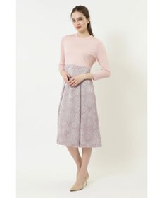 DAKS ペイズリープリントコンビニットワンピース