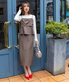 ANY SIS ビスチェワンピース × カットソー セット