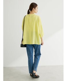 Green Parks Ｉ　ＳＥＴ２点　刺繍７分袖ブラウス＋タンクトップ