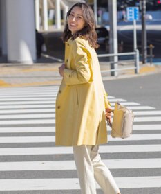 J.PRESS LADIES S 【WEB限定カラーあり・撥水】80/2 T/C ツイル ステンカラー ロングコート