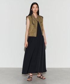 NAVE 【Nave　洗える】リサイクルツイル ノースリーブブルゾン