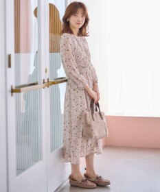 ANY SIS 【洗える】フラワーブルームパフスーブ ワンピース