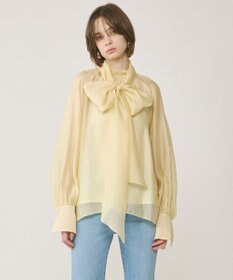 GRACE CONTINENTAL シアーボウタイブラウス