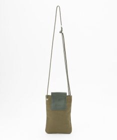 UNBILLION Otias 8号キャンバスシュリンクレザースマホショルダー