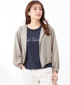 ANY SIS L 【洗える】シアー パーカー