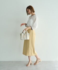 YECCA VECCA 配色パイピングブラウス