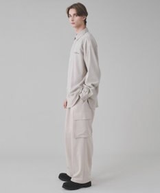 WEGO 【ユニセックス着用ITEM】フィブリルワンポイントBIGシャツ（長袖）