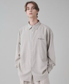 WEGO 【ユニセックス着用ITEM】フィブリルワンポイントBIGシャツ（長袖）