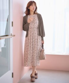 ANY SIS 【洗える】フラワーブルームパフスーブ ワンピース