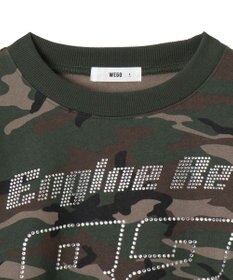 WEGO ラインストーンプルオーバースウェット