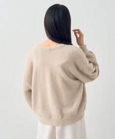 earth music&ecology ミニラメシャギーカーディガン