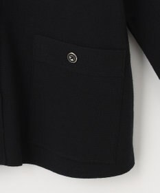 自由区 L ミラノリブ ニット ノーカラージャケット