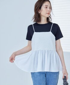 組曲 L 【WEB限定】レリーフジャガードキャミツインセット