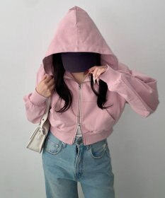 WEGO ショートZIPパーカー