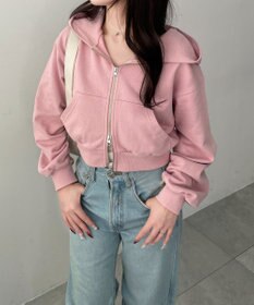 WEGO ショートZIPパーカー