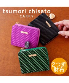 tsumori chisato CARRY つぶつぶドットプリント 2つ折り財布 ミニ財布