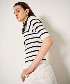 GRACE CONTINENTAL ハーフスリーブニットトップ