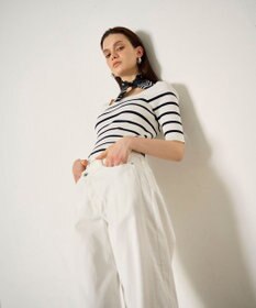 GRACE CONTINENTAL ハーフスリーブニットトップ