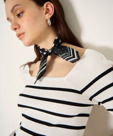 GRACE CONTINENTAL ハーフスリーブニットトップ