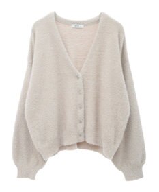 earth music&ecology ミニラメシャギーカーディガン