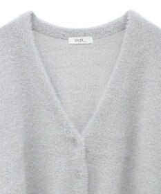 earth music&ecology ミニラメシャギーカーディガン