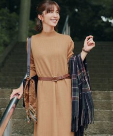 Tiaclasse 【安田美沙子さん着用】ウール混チェックマフラー