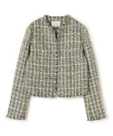 BEIGE， BERYL / ファンシーツイードノーカラージャケット