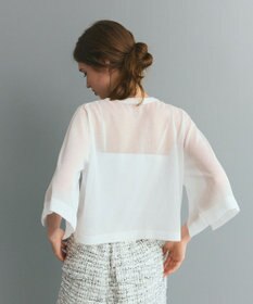 GRACE CONTINENTAL ニットシアーケープカーディガン