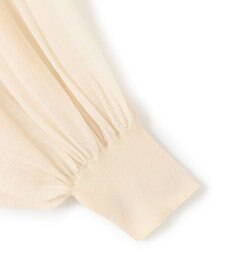 23区 【洗える】シアーギャザー ハイネック ニット