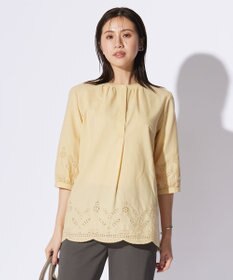 J.PRESS LADIES 【WEB限定カラーあり・洗える】セルロース刺繍 ブラウス