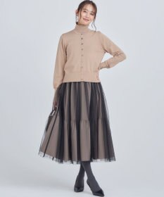 組曲 L 【6色展開・UVケア】クルーネックモダンカーディガン