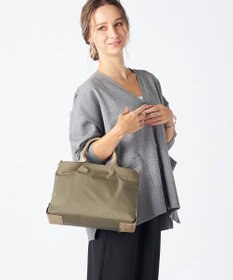 LA BAGAGERIE ツイルナイロン×エナメル 2WAYトートバッグ Sサイズ