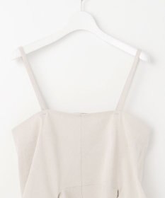 23区 L 【洗える】リネンレーヨンストレッチ キャミソール ブラウス