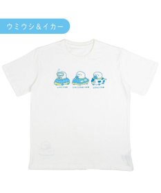 Mother garden しろたん 半袖 Ｔシャツ 《ウミウシ＆イカー》 ユニセックス