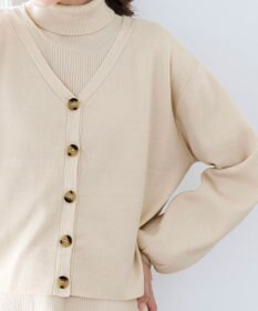 Tiaclasse 【洗える】大人上品なニットカーデ＋ワンピースセット