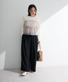 Green Parks オーガンジービスチェドッキングプルオーバー