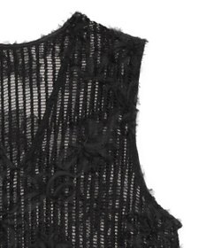 Green Parks テープ刺繍レースベスト