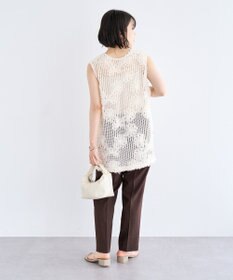 Green Parks テープ刺繍レースベスト